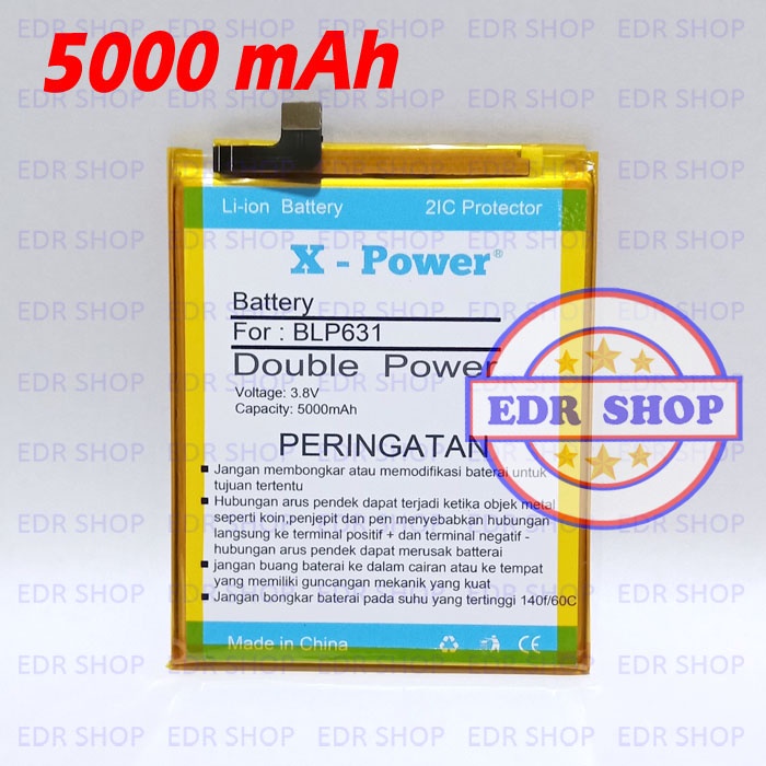 Batre Oppo F3 CPH1609 BLP631 Batu Battery Baterai Tanam Double Power