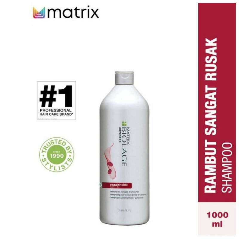 MATRIX SHAMPOO Biolage Repairinside 1000 ml - Shampoo Rambut Sangat Rusak