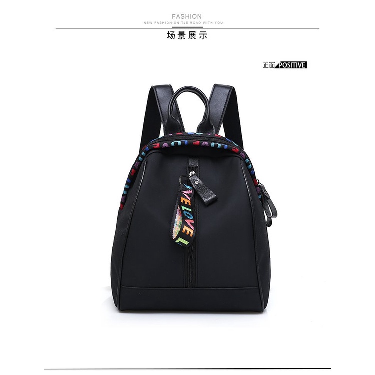 AND / COD / Tas Ransel Wanita Fashion Tas Punggung Perempuan Import Backpack Hitam Tas Sekolah Cewek Murah T237