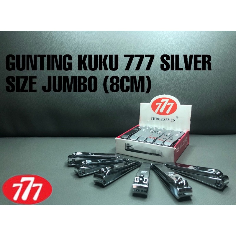 Gunting Kuku / Gunting Kuku 777 Jumbo 8Cm / Gunting Kuku 777 Silver Kw / Gunting Kuku 777