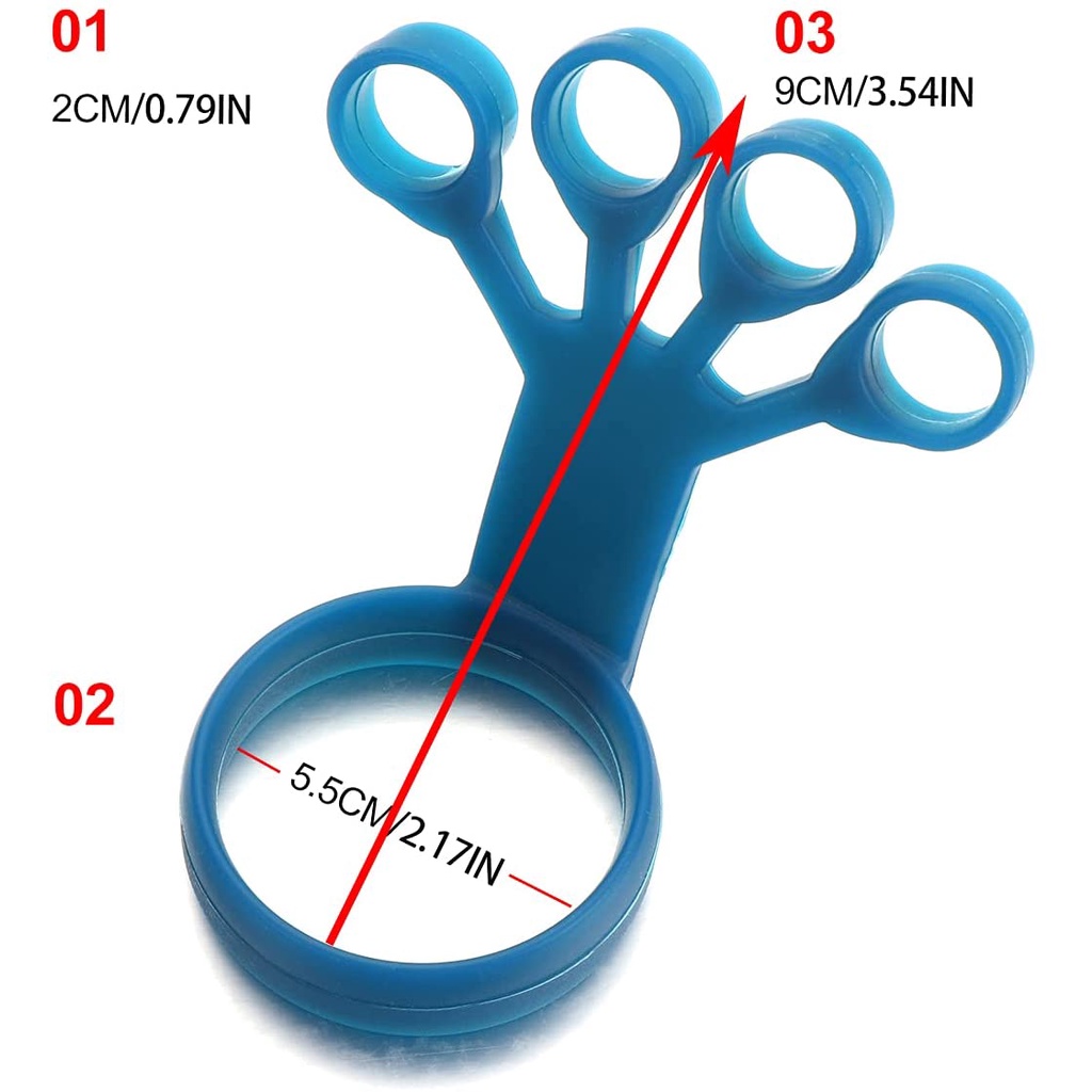 Alat Latihan Kekuatan Jari Tangan Bahan Silikon Untuk Rehabilitasi Arthritis
