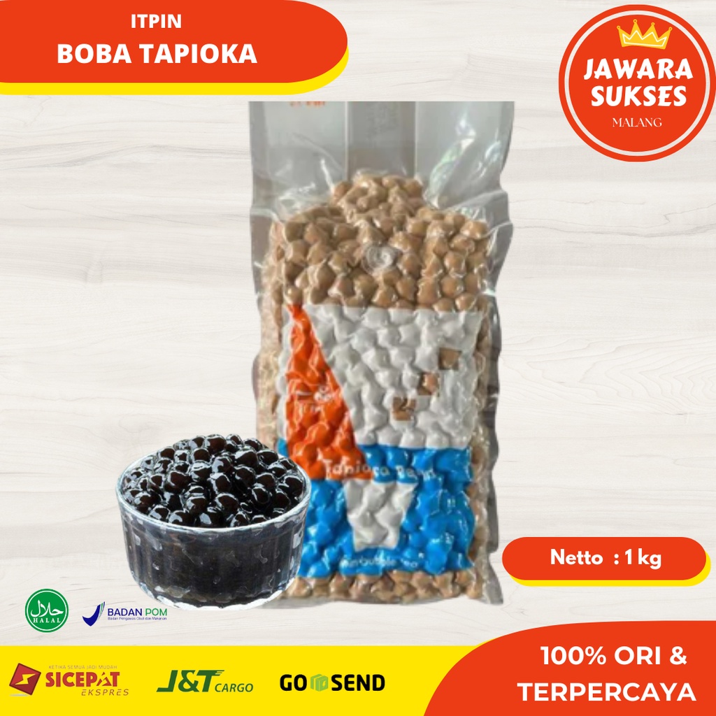 

Tapioca Pearl Itpin 1kg - Topping Minuman Bubble Drink | Mutiara Tapioka Buble