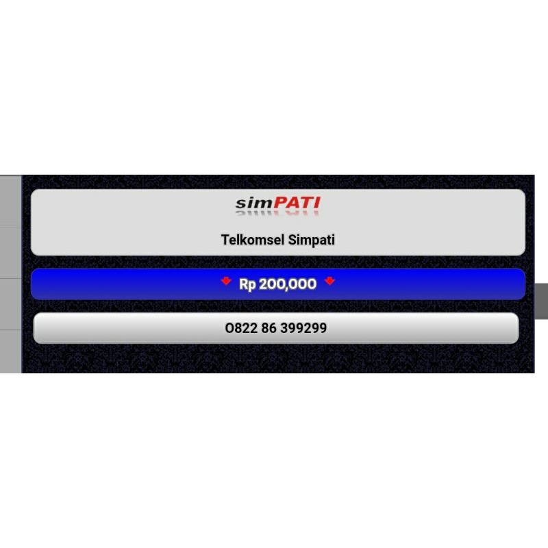 NOMOR CANTIK SIMPATI 0822 86 399299