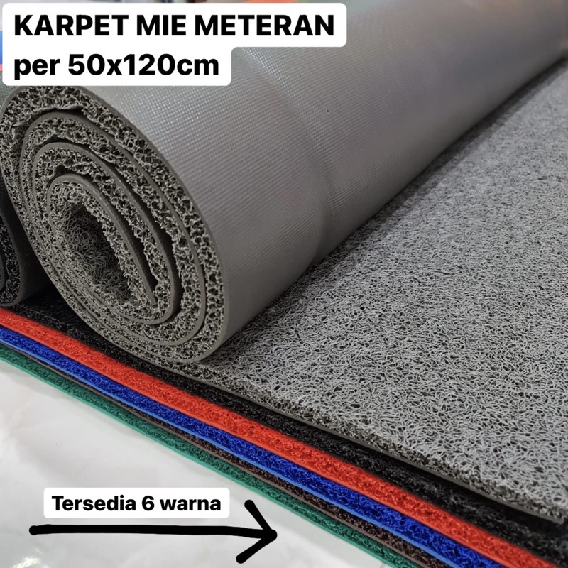 KARPET MIE METERAN 50x120cm / KARPET BIHUN METERAN / KARPET KESET MIE BIHUN