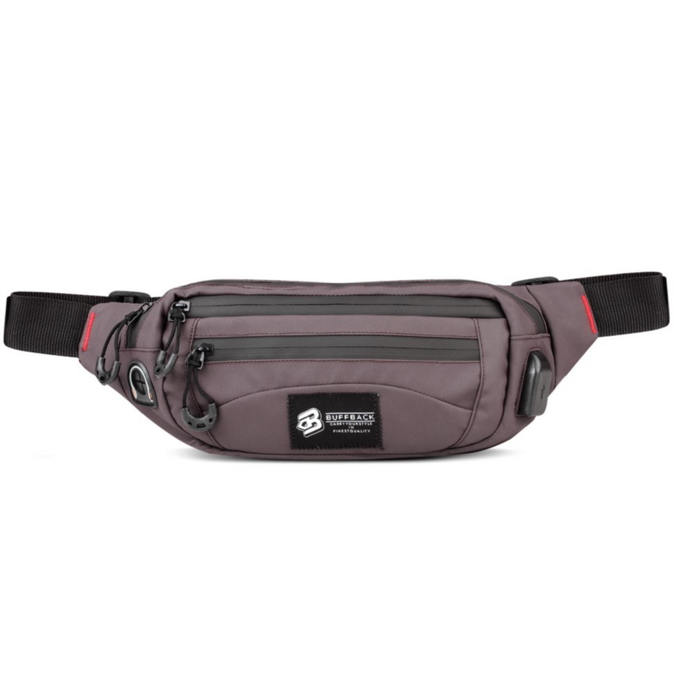 Waistbag Buffback Premium Berkualitas Waterproof USB Tyrex 1.0