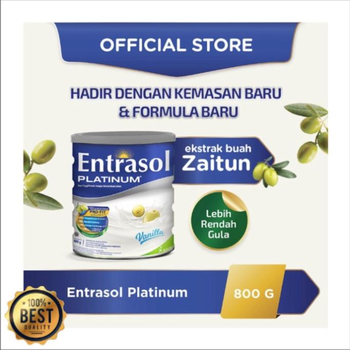 

[COD] ENTRASOL PLATINUM 800GR SUSU TINGGI PROTEIN UNTUK LANSIA RASA VANILLA [COD]