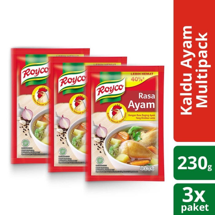

NEW Royco Bumbu Kaldu Ayam 230g Multi Pack