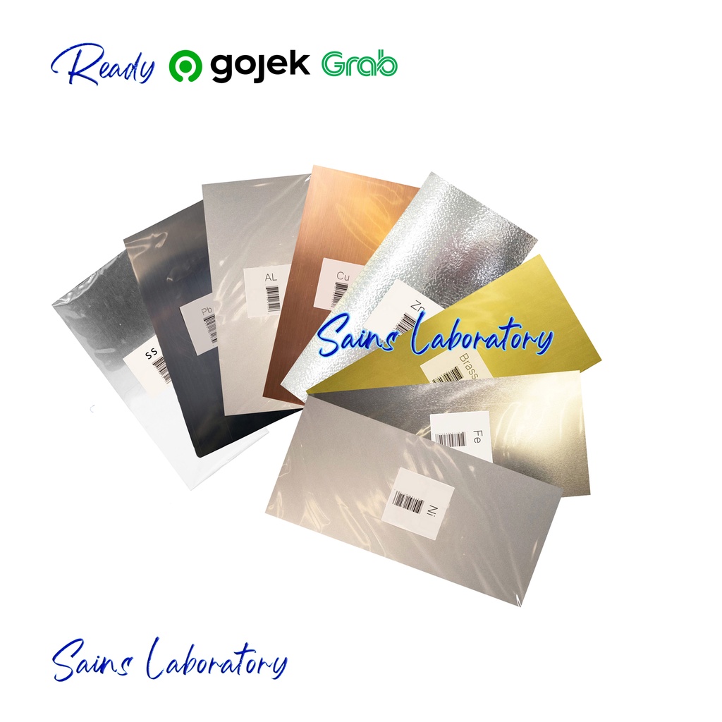 Elektroda Tembaga (Cu) Timbal (Pb) Zink (Zn) Aluminium (Al) Besi (Fe) Kuningan Brass (CuZn) Nikel (N