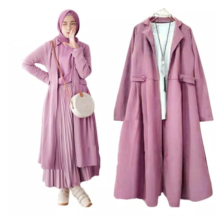 LONG CARDY RIFKA /CARDIGAN WANITA / CARDI WANITA / CARDIGAN  VIKA / CARDINGAN