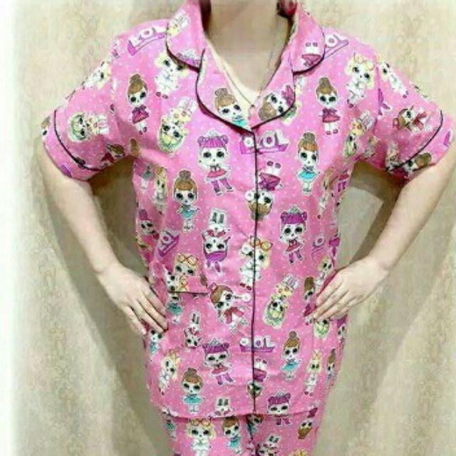 PROMO PIYAMA DEWASA TERLARIS#PIYAMA CP DEWASA TERLARIS#PIYAMA CP TERMURAH-CP Lol pink