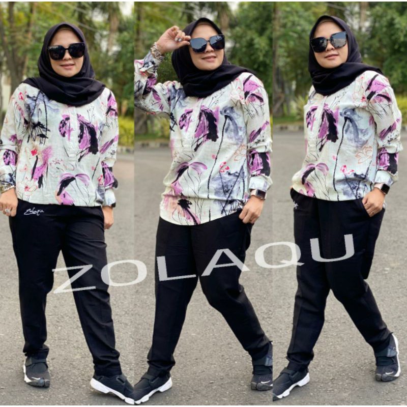 setelan kaos ZOLAQU ORI