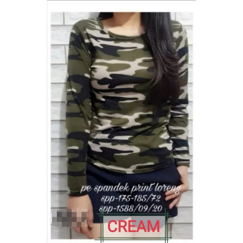 Ds51C1 Kaos Army Lengan Panjang / Loreng Murah - Army A, Xxl Fe5E2D