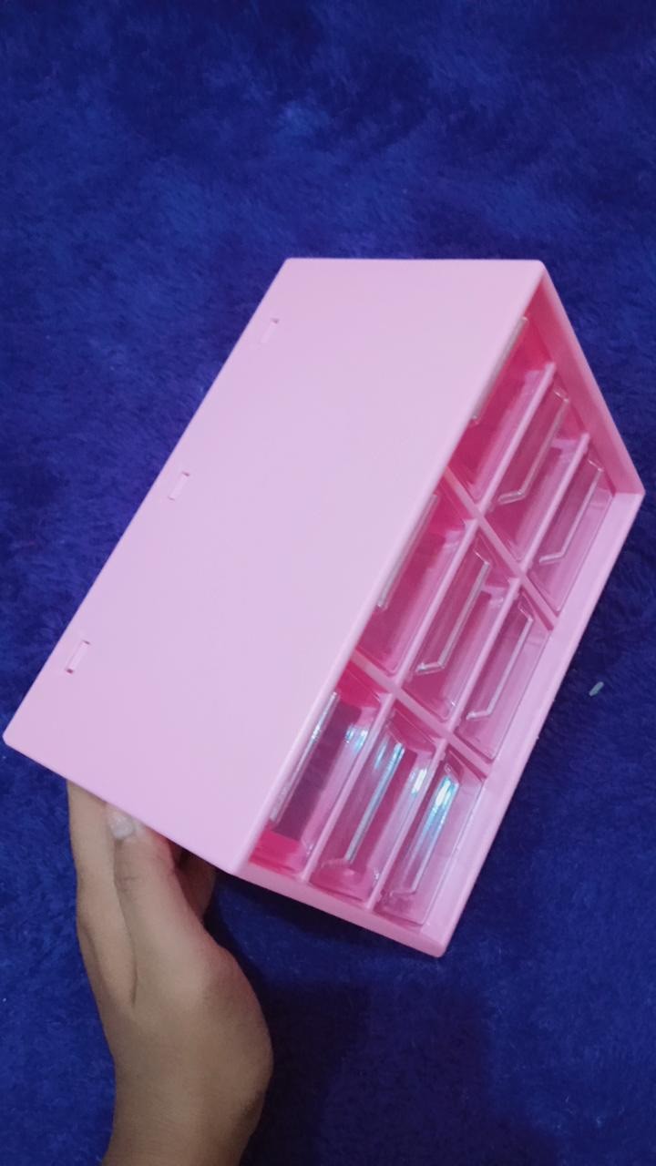 Laci Rak Tempat Kotak Lemari Penyimpanan Perhiasan Emas Kosmetik Ikat Rambut Uang Alat Tulis 9 Laci
