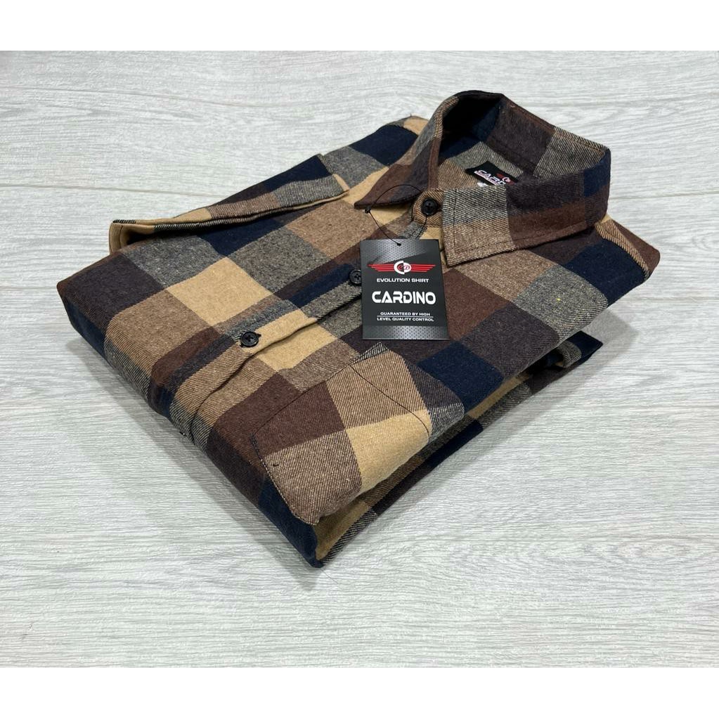 Jual COD || Kemeja Flanel Pria Lengan PENDEK Exclusive Baju Kemeja
