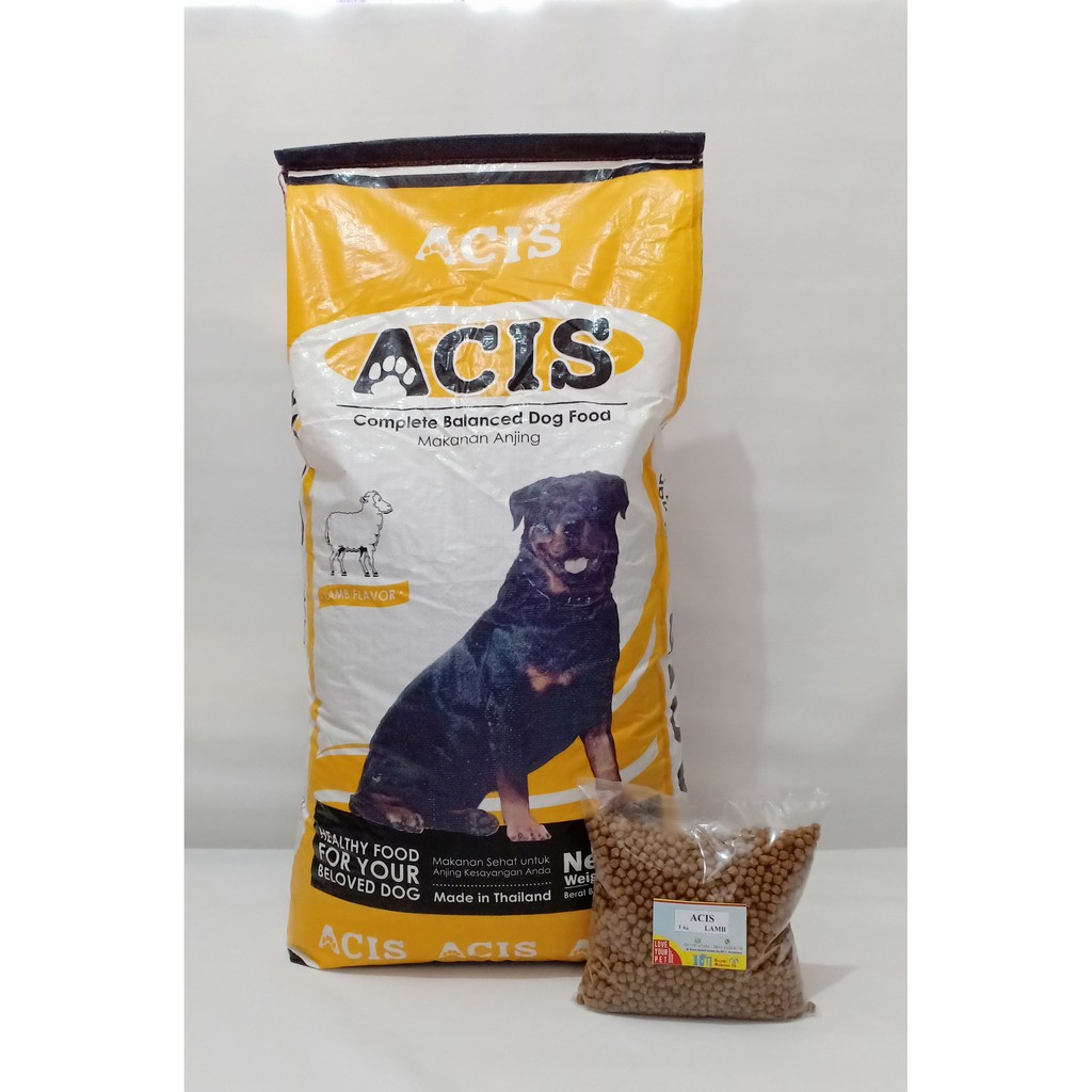 Makanan Anjing Dog Food Acis Lamb Repack 1kg