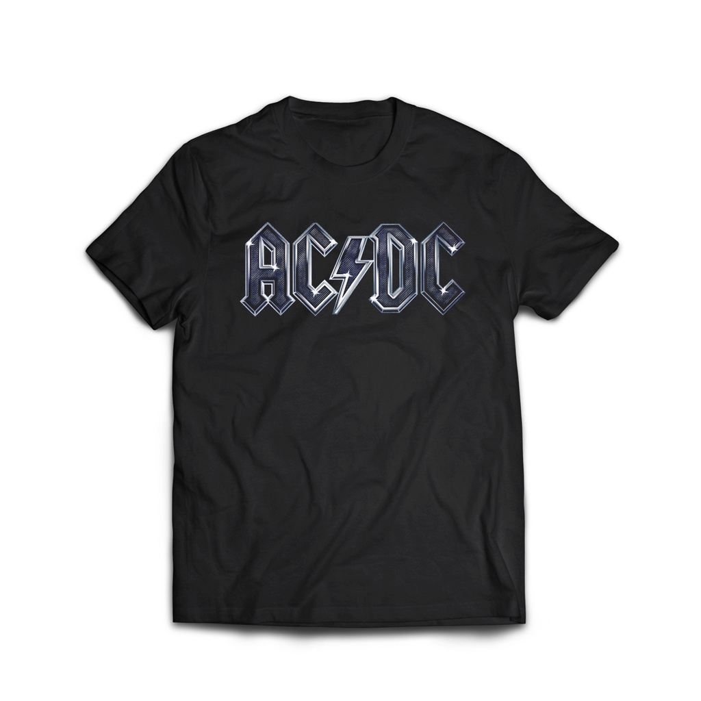 tshirt band ACDC HITAM kaos band kaos murah