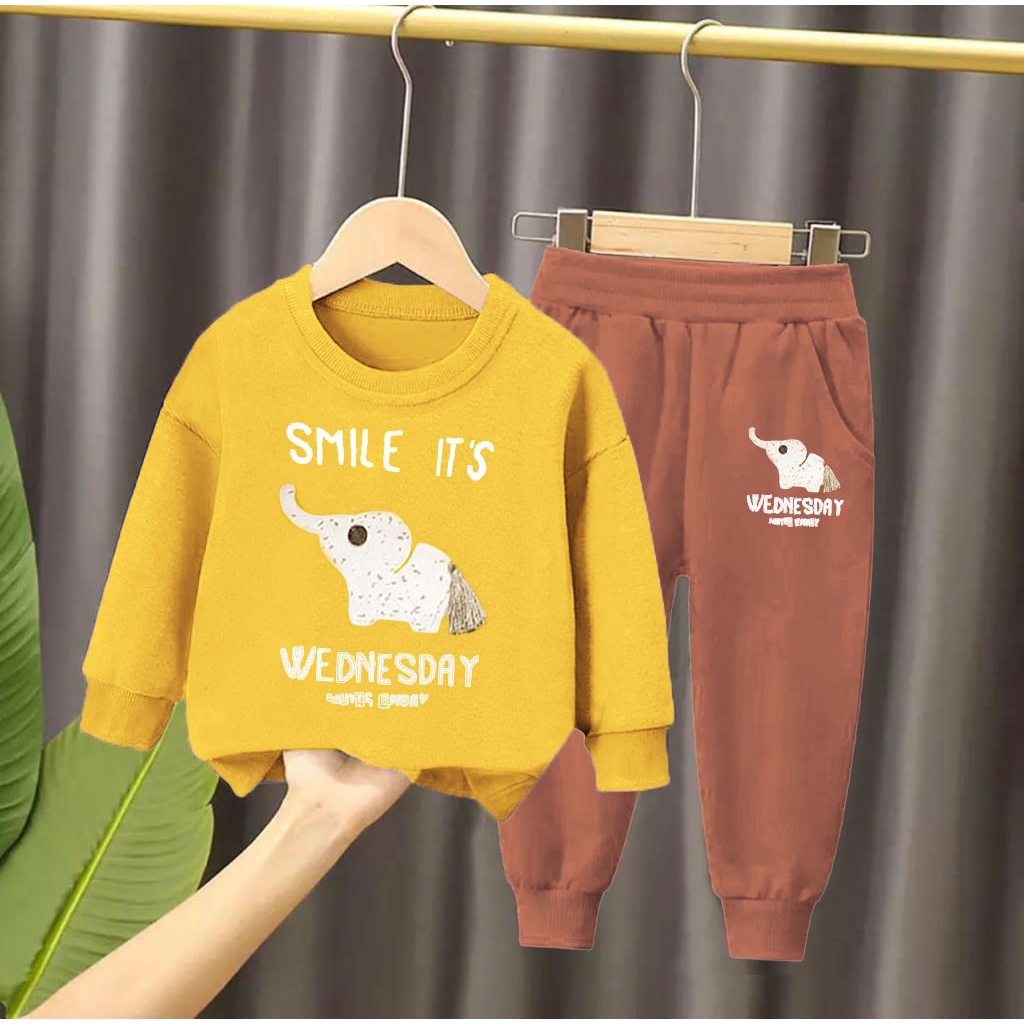 SETELAN ANAK BAJU ANAK SWETAER ANAK  GAJAH 1-5 TAHUN BAJU ANAK LAKI LAKI BAJU ANAK ANAK MURAH