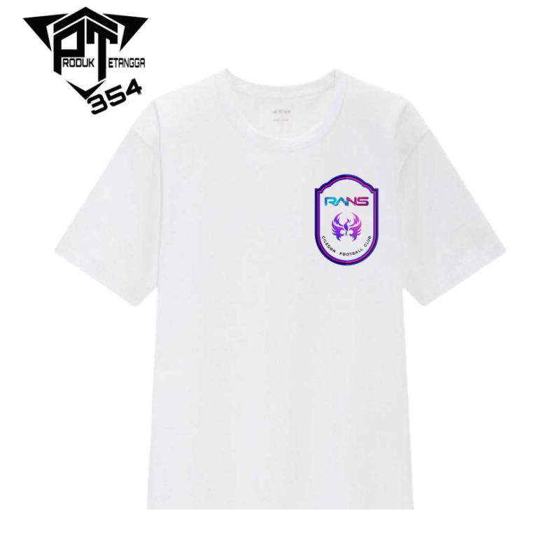 KAOS BAJU RANS FC FOOTBALL CLUB  WHITE TEE - TSHIRT OVERSIZE CLUB BOLA RAFFI AHMAD - PUTIH PRIA WANI