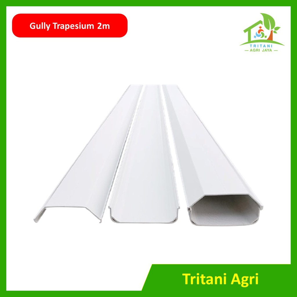 Gully Trapesium Talang Hidroponik 2 Meter