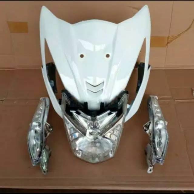 Cover tameng kap depan honda beat fi plus reflektor lengkap full 2013 2014 2015