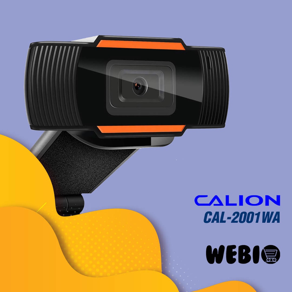 CAL-2001WA Webcam 2MP Full HD 1080P USB Microphone Web Cam Kamera Mini Murah Utk PC Laptop Komputer