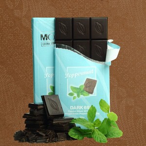 

Cokelat PEPPERMINT Coklat Chocolate DARK 69% Monggo 80 gram Jogja