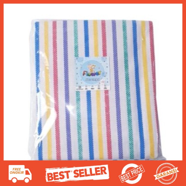 (3 pcs) Kain Alas Ompol Bayi Baru Lahir Lurik Katun SNI Halus Lembut Anti Alergi Alas Perlak Bayi Alas Tidur Rainbow Pelangi 45x50 CM