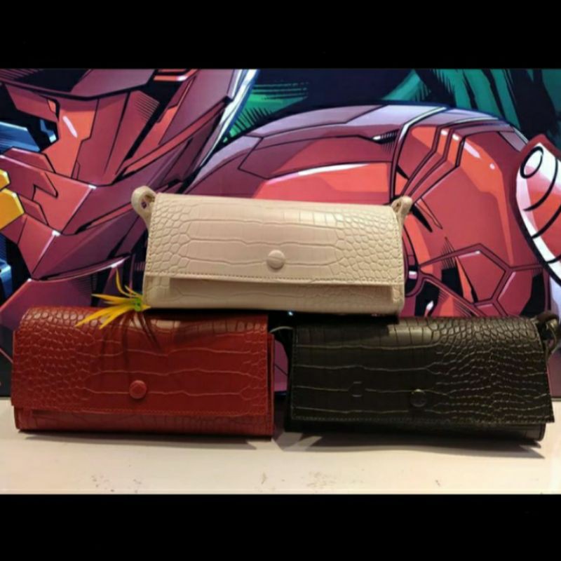 tas selempang crocodile miniso / tas motif buaya