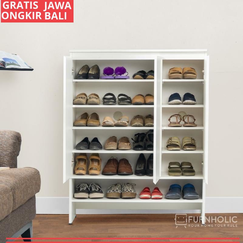 Ifurnholic Sally Shoe Rack Furniture Rak Sepatu Ivory Shopee Indonesia