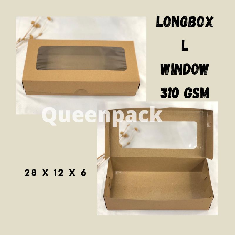 

[10 PCS] LONGBOX L WINDOW 310GSM| KARDUS PISANG BOLEN| KARDUS ROTI| KARDUS DONAT| KARDUS PANCAKE| KARDUS ROTI| HAMPERS| BINGKISAN| KARDIS MIKA| BOX MIKA| KARDUS BROWNIES| KARDUS LAPIS KUKUS LEGIT| KARDUS KUE BALOK| KARDUS PISANG COKLA