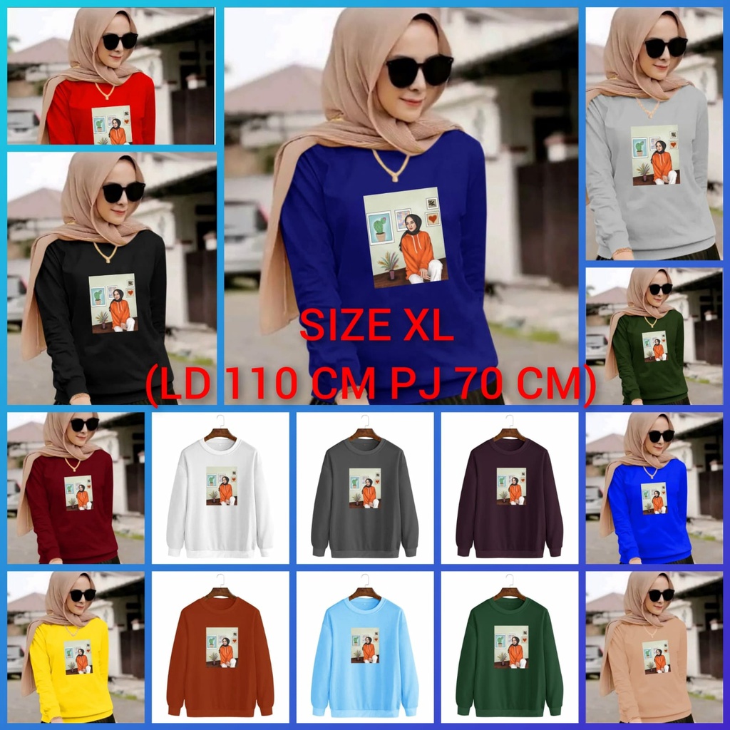 BISA COD/JHOSE/SWEATER HIJAB 2/LENGAN PANJANG/TERBARU