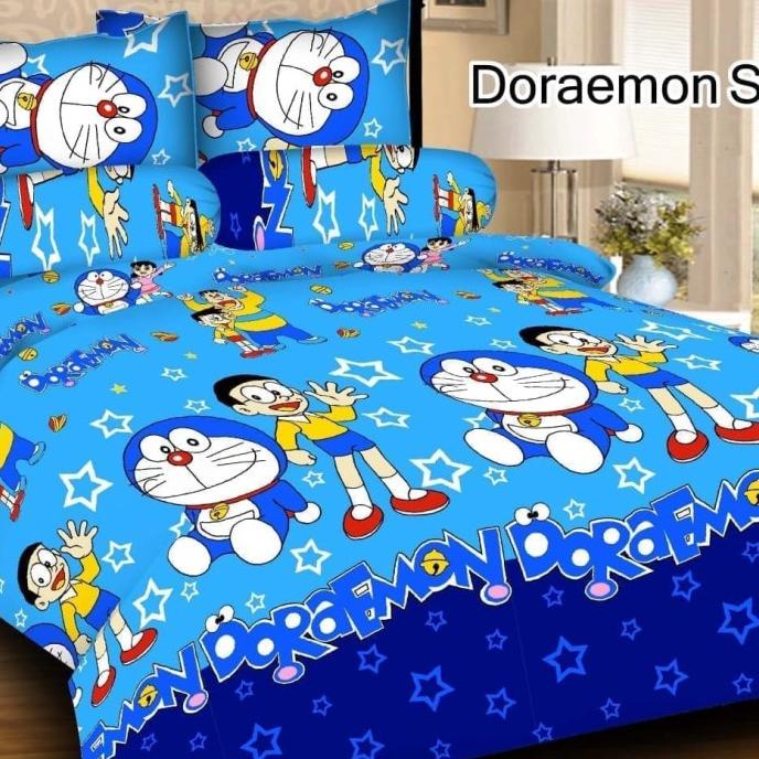 TERMURAH sprei karakter doraemon 180x200 cm/SPREI 180X200/SPREI AESTHETIC/SPREI 160X200/SPREI 120X20