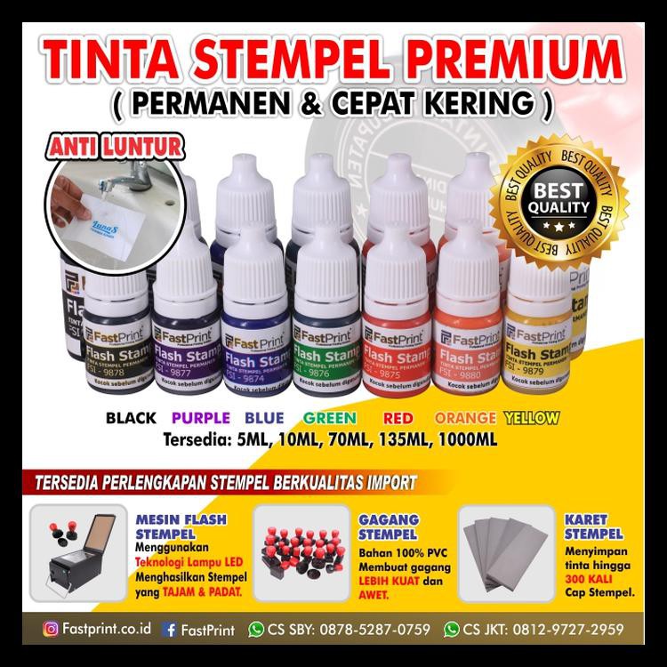 

Murmer Tinta Stempel Flash Fast Print Warna Merah (Red Ink) 5Ml Barang Bagus