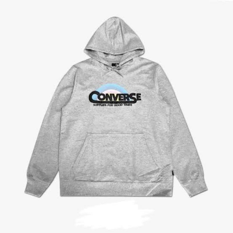 Hoodie Converse Script grey