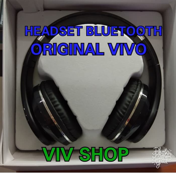 HEADSET BLUETOOTH ORIGINAL VIVO - Hitam