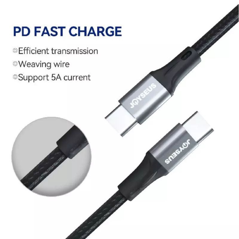 Joyseus USB Cable Type C to C Fast Charging JC07CC