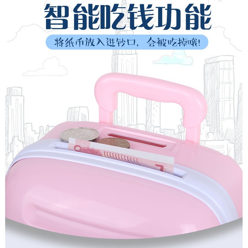 Intelligent Saving Tank - Password Saving Box Pull Rod Box Automatic Storage Piggy Bank - Character