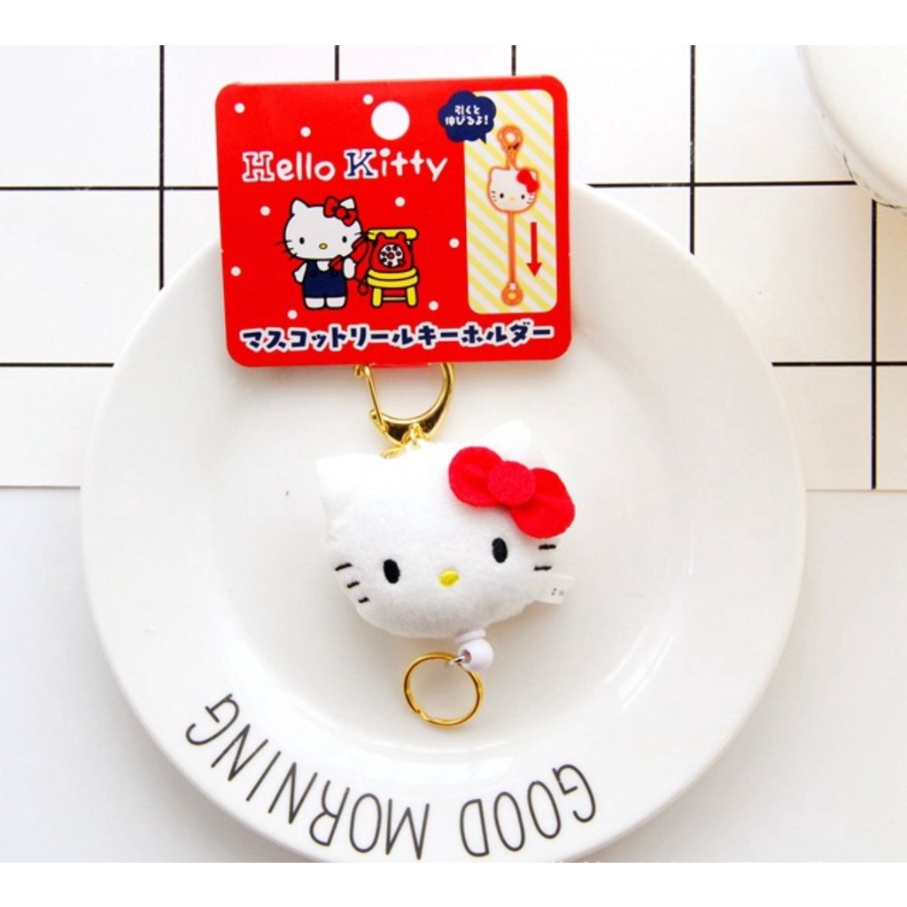 GANTUNGAN KUNCI BONEKA MELODY CINNAMOROLL HELLO KITTY POMPOMPURIN KEYCHAIN