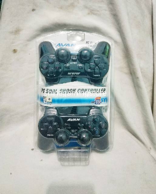 Stick PC Laptop Joystick Gamepad USB Double Dual Hitam Analog Getar