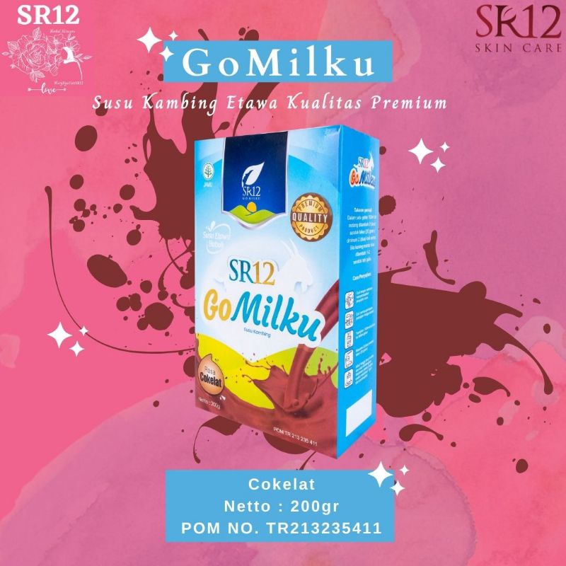 

GoMilku SR12 Rasa Cokelat 200gr / Susu Kesehatan / Mengatasi TBC / Mengatasi Magh Kronis / Darah Tinggi / Diabetes / Jantung / Mengatasi Asma / Asam Urat / Menutrisi Ibu Hamil / Menderaskan ASI / Mempercepat Penyembuhan Luka /