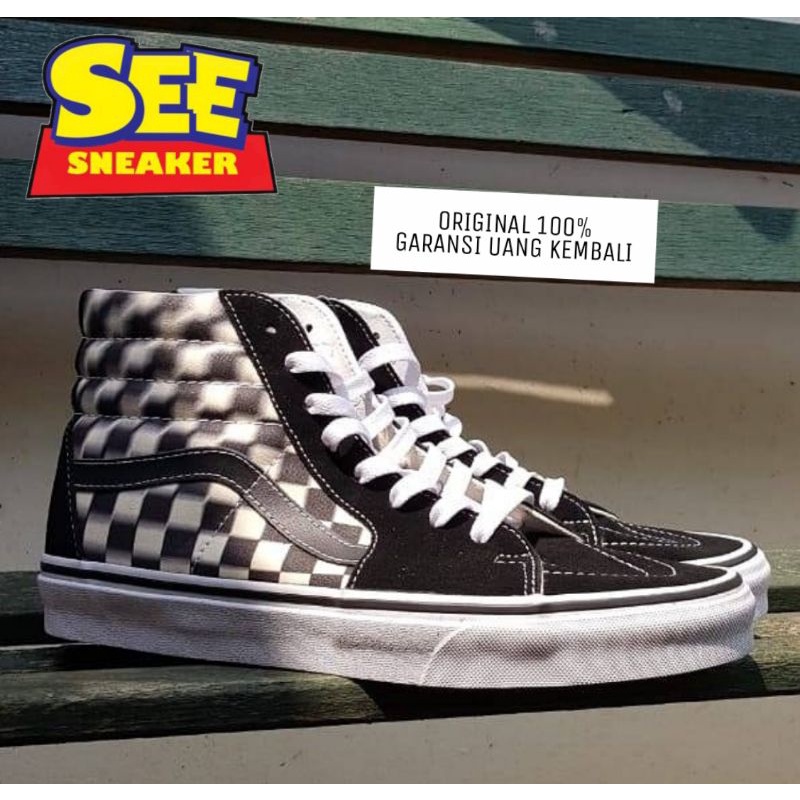 Vans Sk8-Hi Checkerboard Blur NAVYA