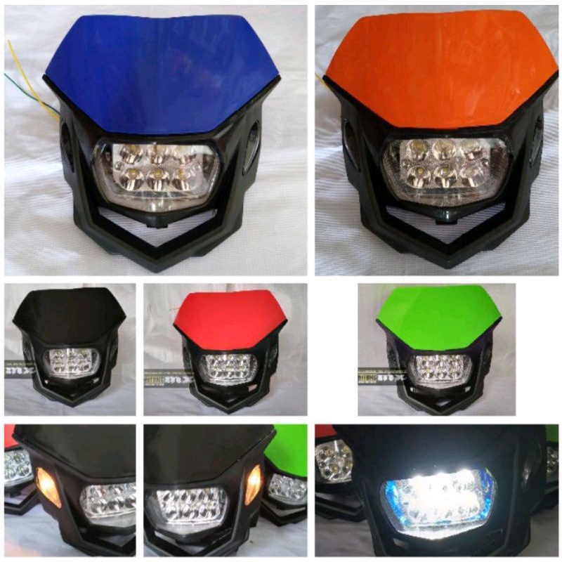 HEADLAMP POLISPORT KLX LED 6 MATA + SEIN