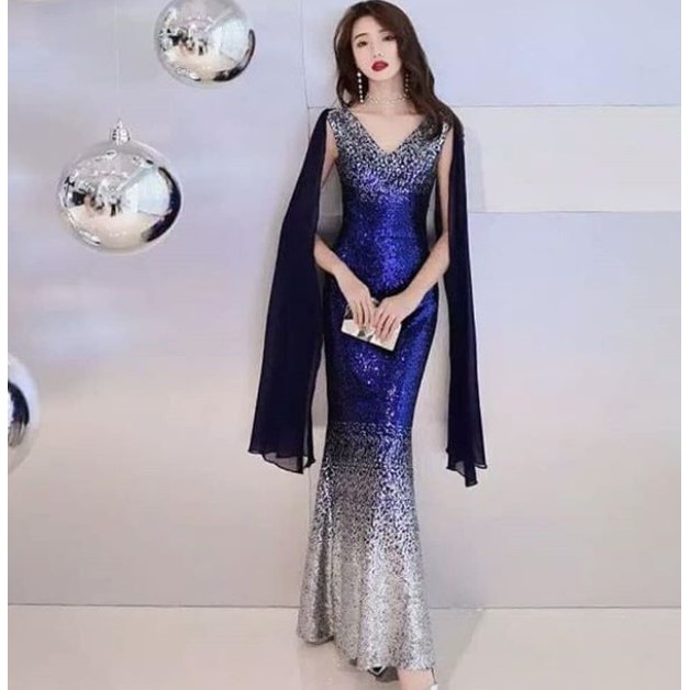 Gaun malam /Gaun pesta /evening gown kilat
