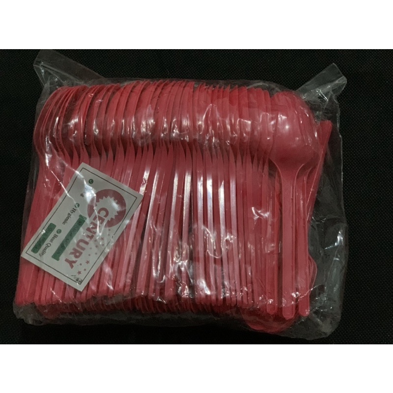 Sendok Makan Warna Century Isi 100 Pcs (warna random)