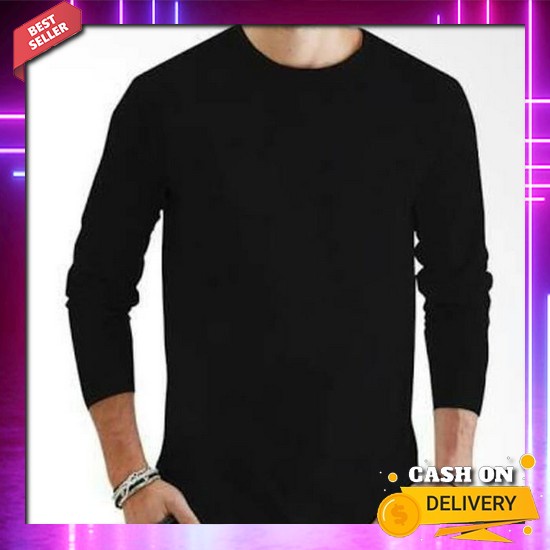 Kaos Pria Baju Trendy Tshirt Cowok Keren Lengan Panjang Distro Casual Pria Top Brand Murah Polos Lak