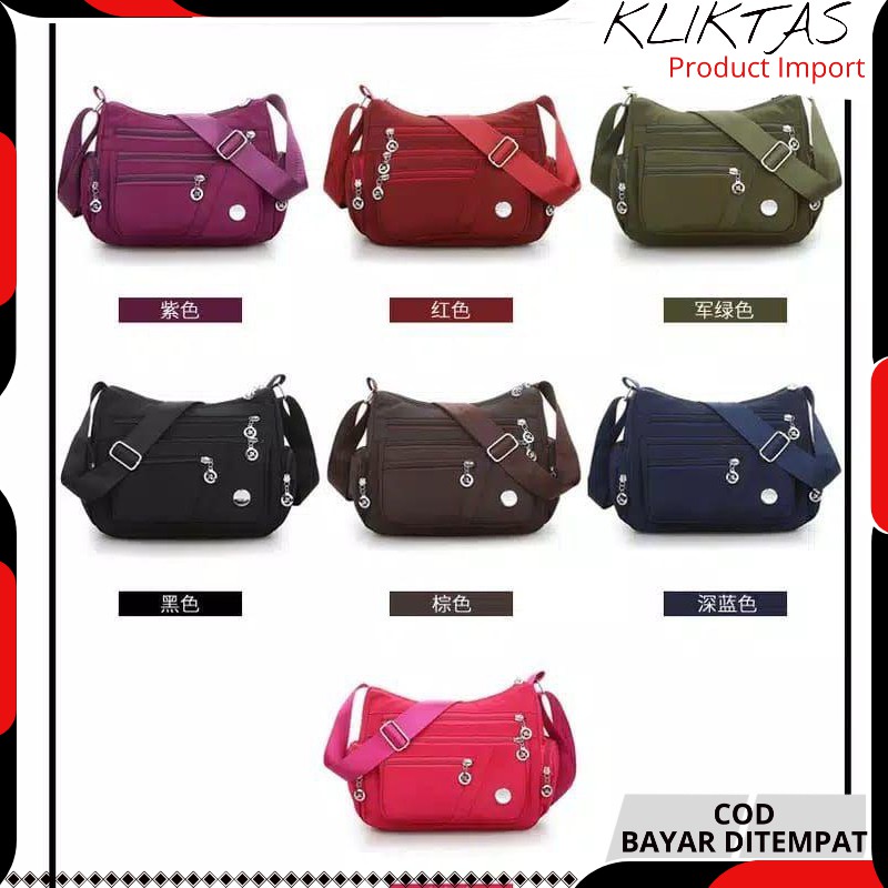 SR-400 - TAS SELEMPANG WANITA - TAS IMPORT - SELEMPANG NILON - RUIMOTI - TAS WANITA - TAS (TV-27) Ch
