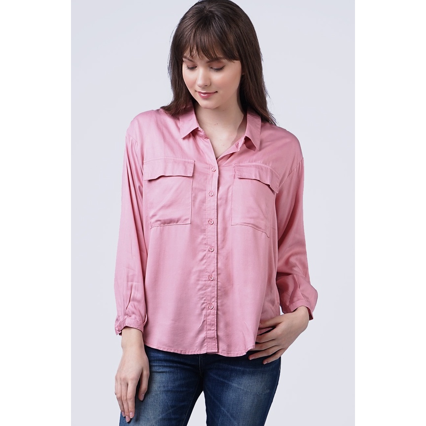 Logo Jeans Kemeja Wanita Margo Pink 24839L9PK