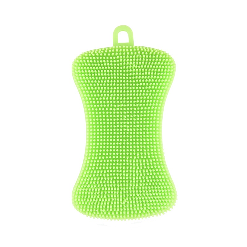 Silicone Dish Washing Sponge Scrubber Kitchen Cleaning Antibacterial Tool