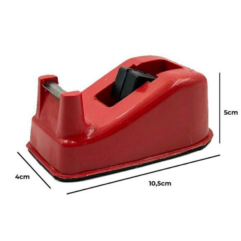 Tape Dispenser Alat Potong Isolasi 12mm Tempat Solatip Duduk Kecil