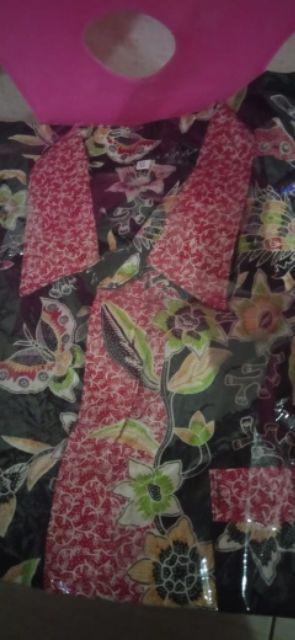 Havi Batik Hrb026 Kenongo Kemeja Pendek Pekalongan Padi M L Xl Sogan Tulis Halus Kemeja Batik